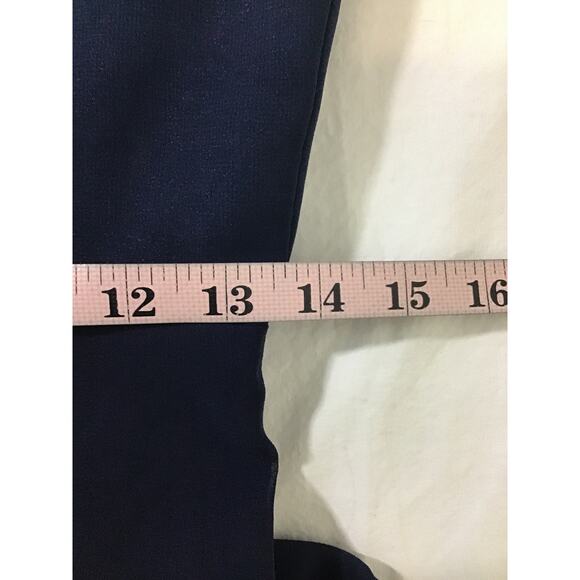 LULU'S SZ S Feeling Elegant Navy Blue Lace-Up Slit Bridesmaid Maxi Dress NEW B34 - Picture 8 of 10